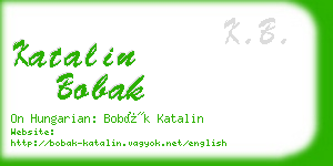 katalin bobak business card
